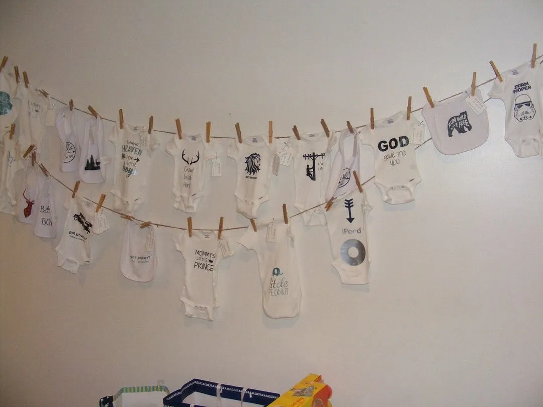 Baby Shower Onesies Station