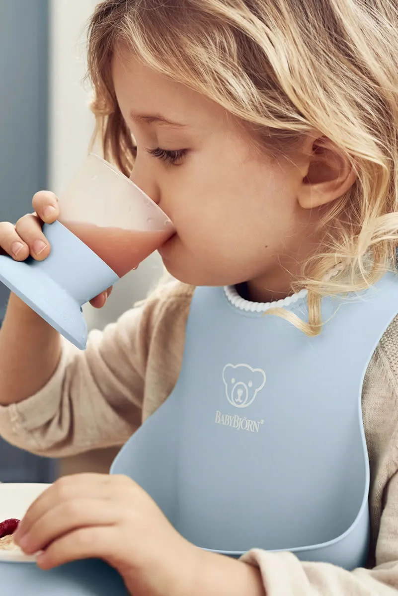 BabyBjorn Feeding Bib Set (Baby Bib   Small Baby Bib) - Powder Blue
