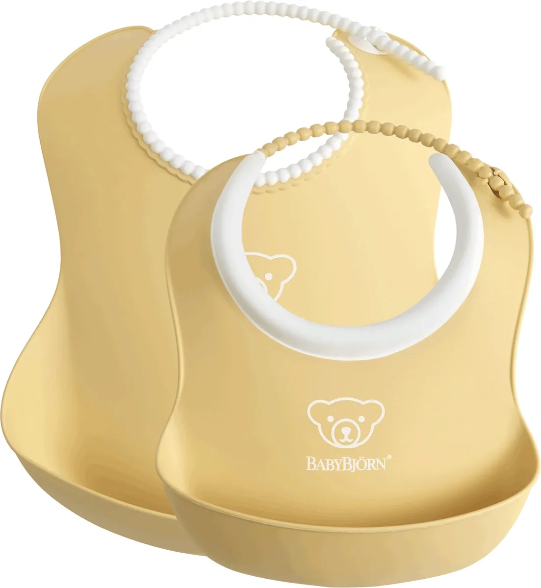 BabyBjorn Feeding Bib Set (Baby Bib   Small Baby Bib) - Powder Yellow