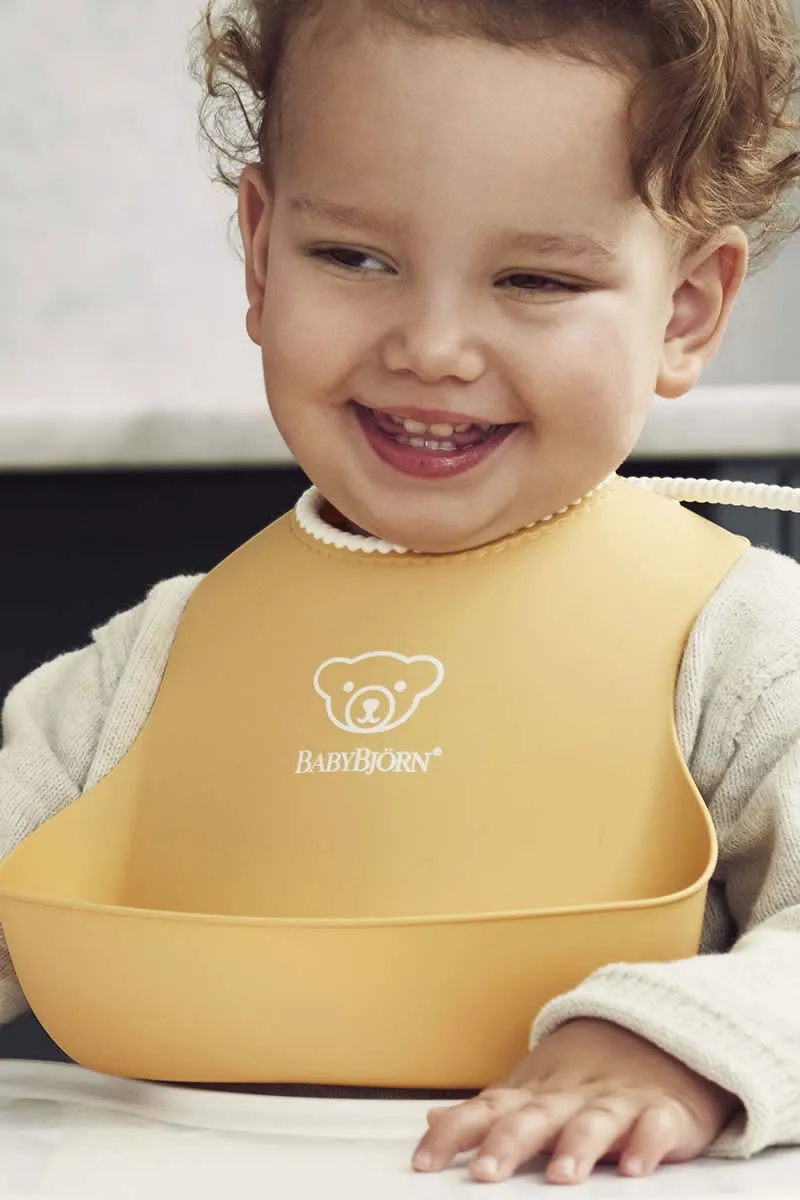 BabyBjorn Feeding Bib Set (Baby Bib   Small Baby Bib) - Powder Yellow