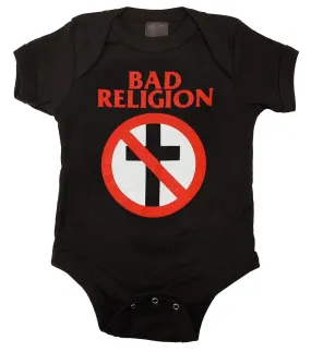 Bad Religion Cross One Piece Baby Bodysuit