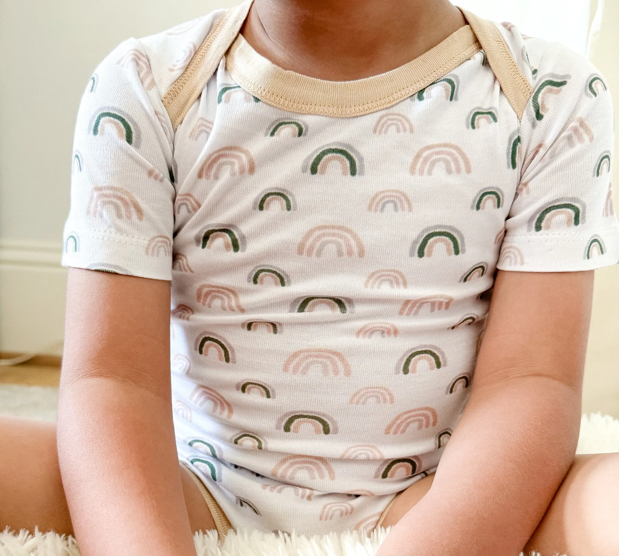 Bamboo Bodysuit in Rainbow