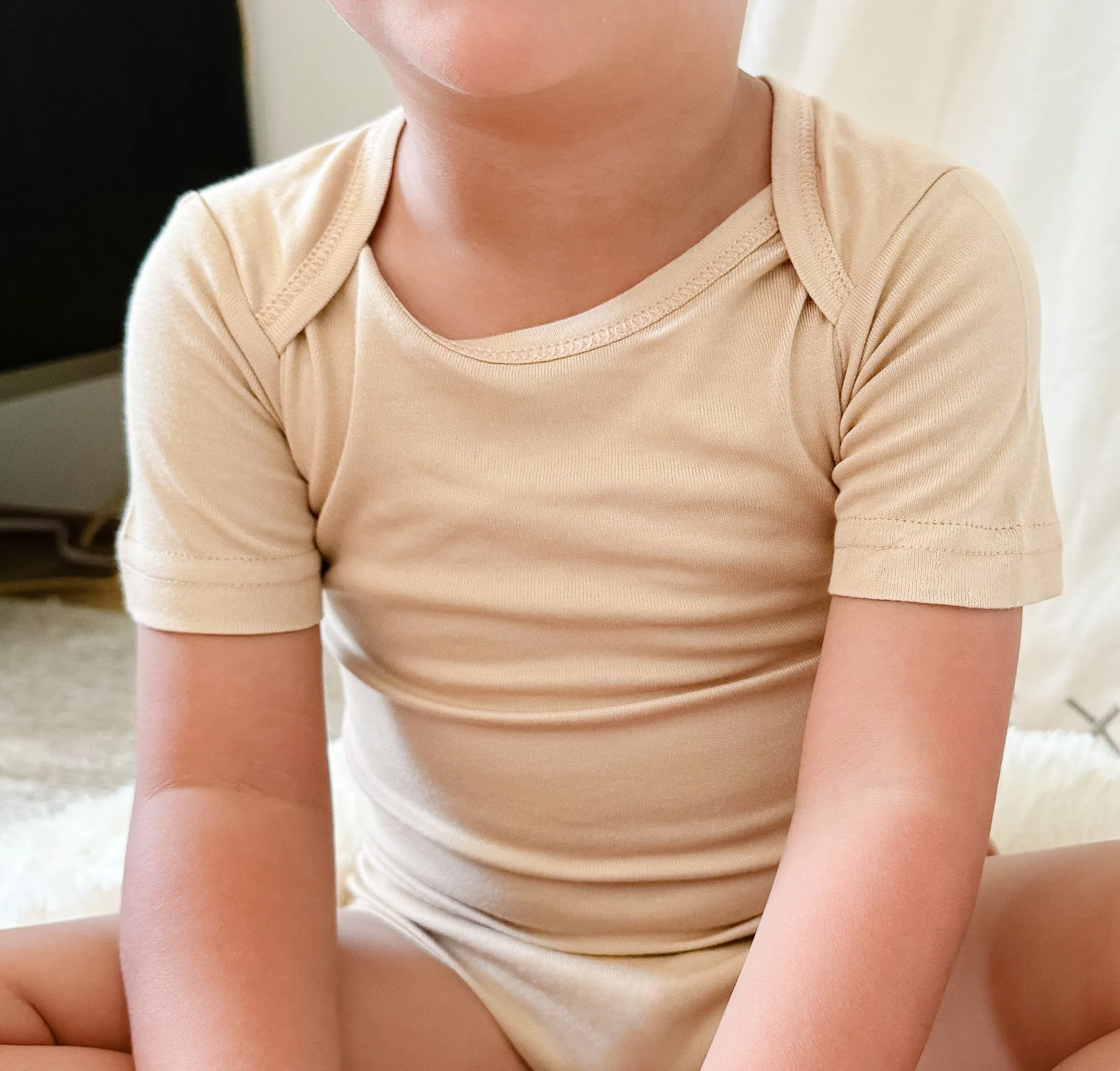 Bamboo Bodysuit in Toasted Almond