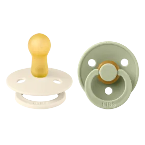 Bibs - Colour Pacifier - Ivory / Sage