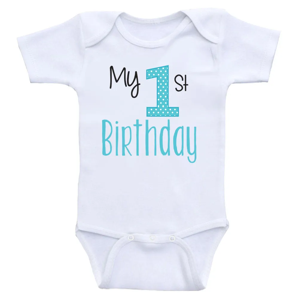 Birthday Baby Clothes "My 1st Birthday" One Piece Birthday Baby Bodysuits