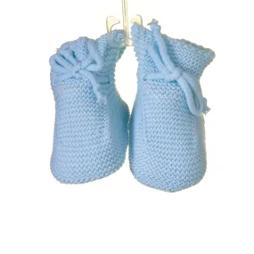 Blues Baby Blue Knitted Booties