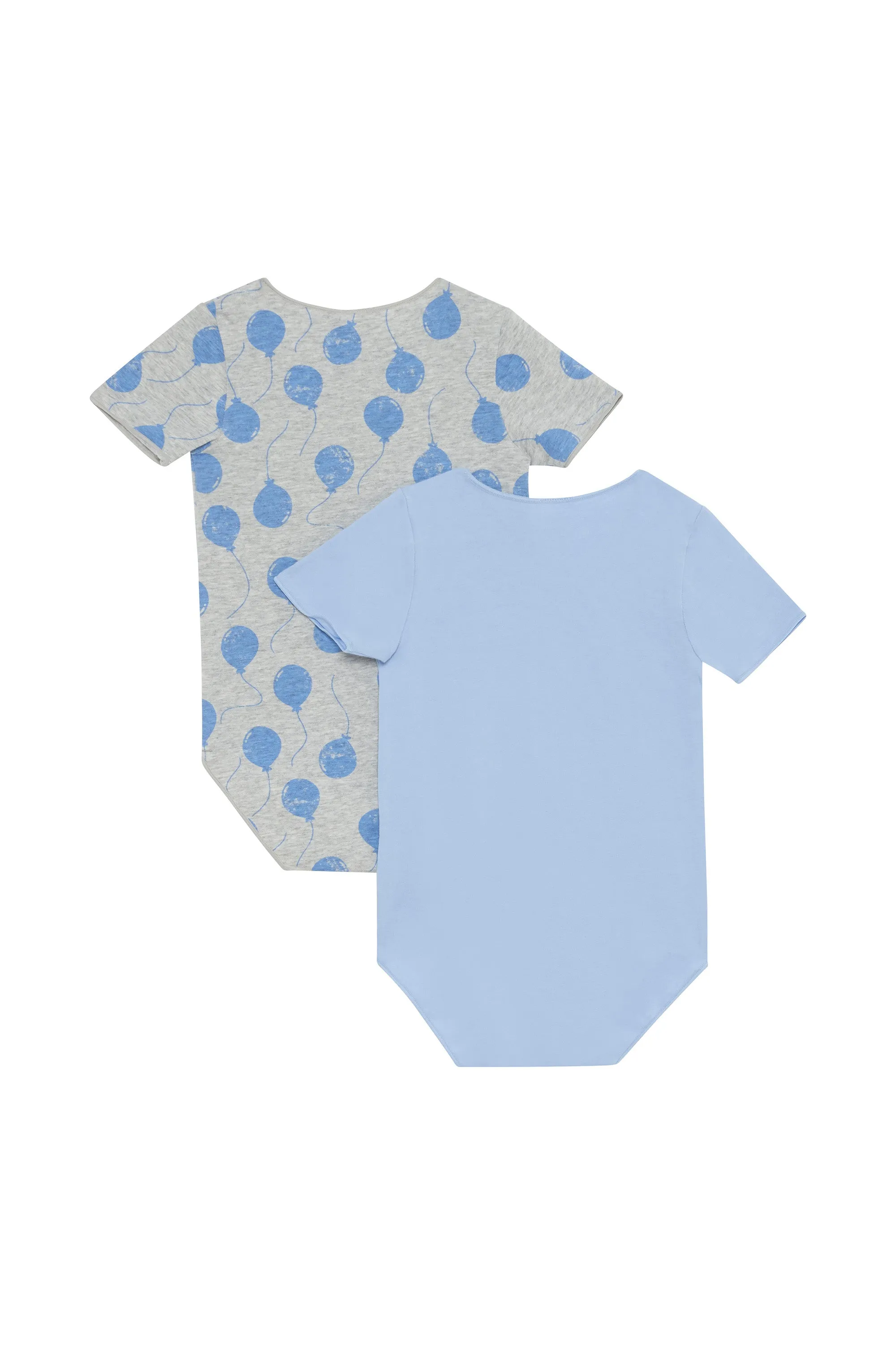 Bonds Wonderbodies Bodysuit 2 Pack - Up And Away/Blueberry Cream