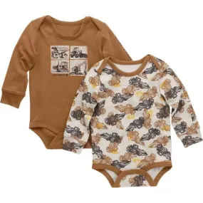 Boys' Long-Sleeve Tractor Bodysuit 2-Piece Set (Infant)