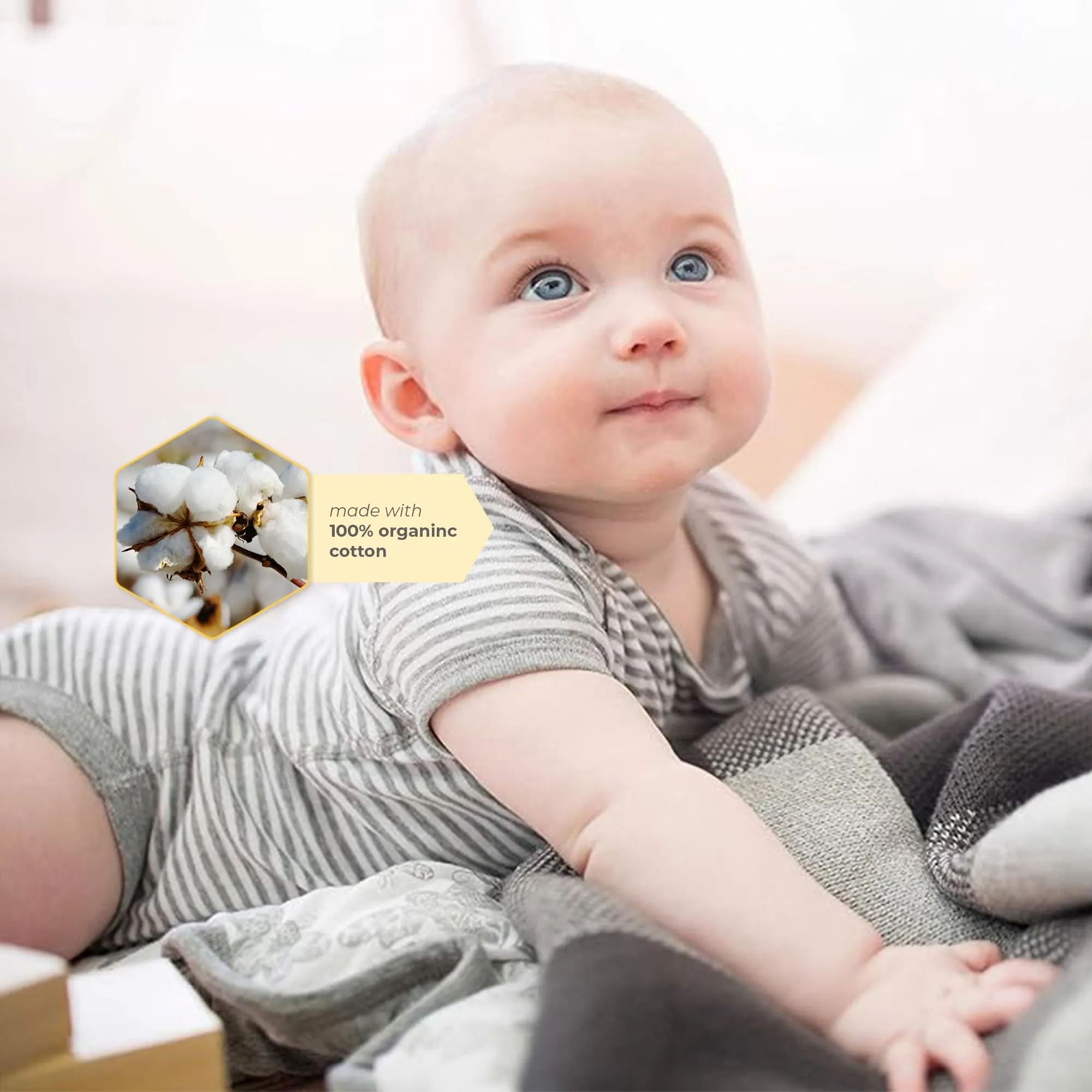 Burt's Bees Baby Organic Cotton Bodysuits 5-Pack