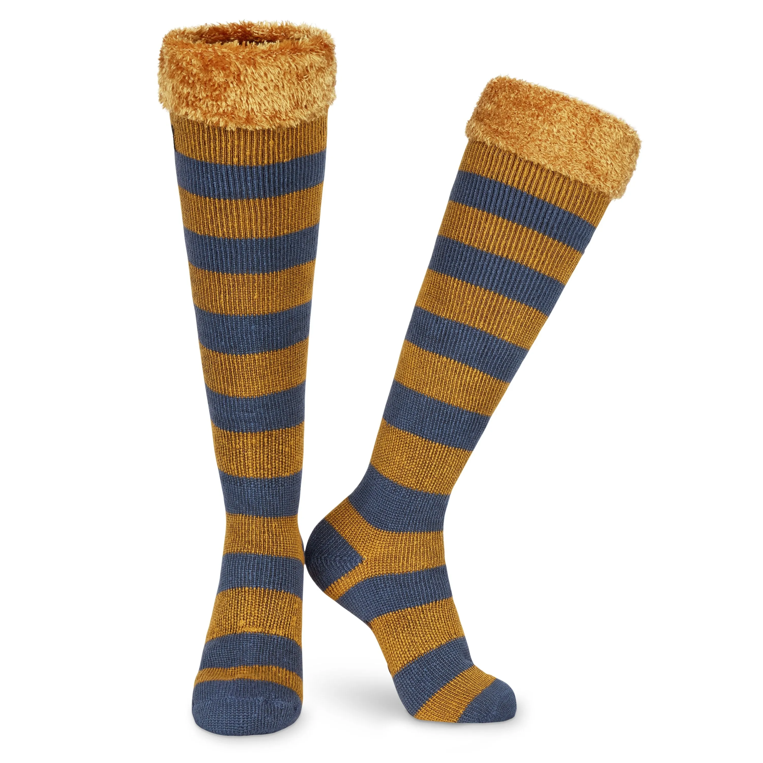 CityComfort Slipper Socks for Women, Knee High Socks Non Slip, Long Fluffy Socks