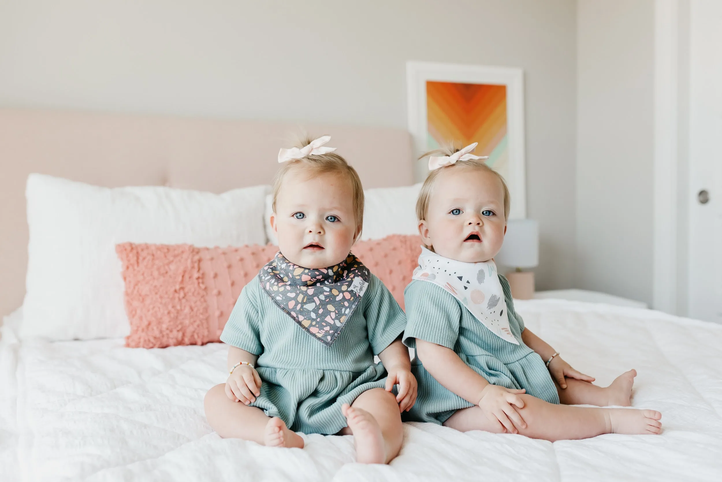 Copper Pearl - Bandana Bib (4 pack) - Zella
