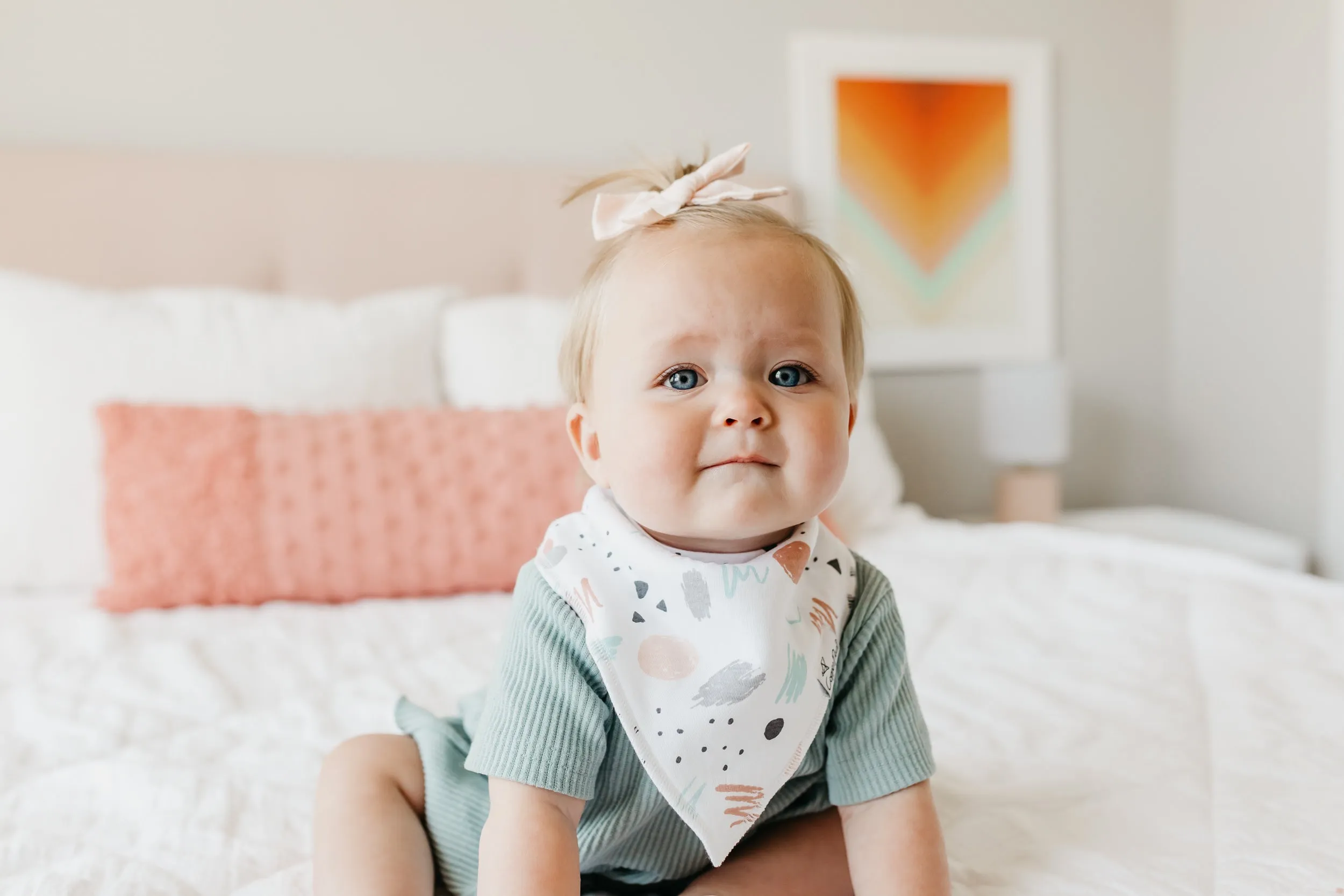 Copper Pearl - Bandana Bib (4 pack) - Zella