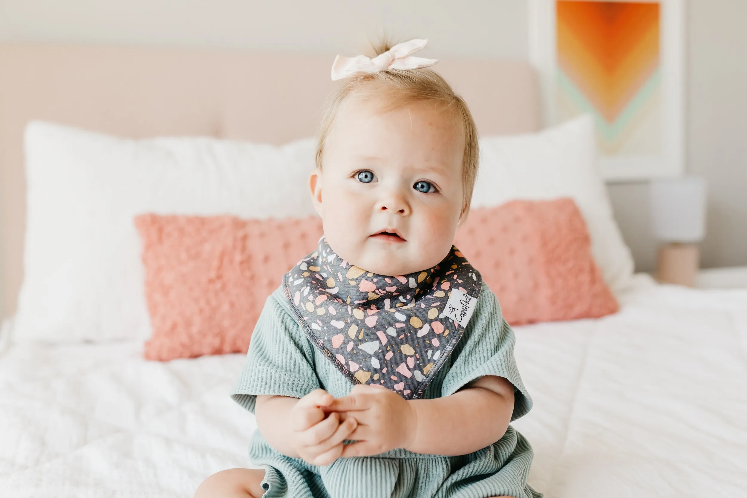 Copper Pearl - Bandana Bib (4 pack) - Zella