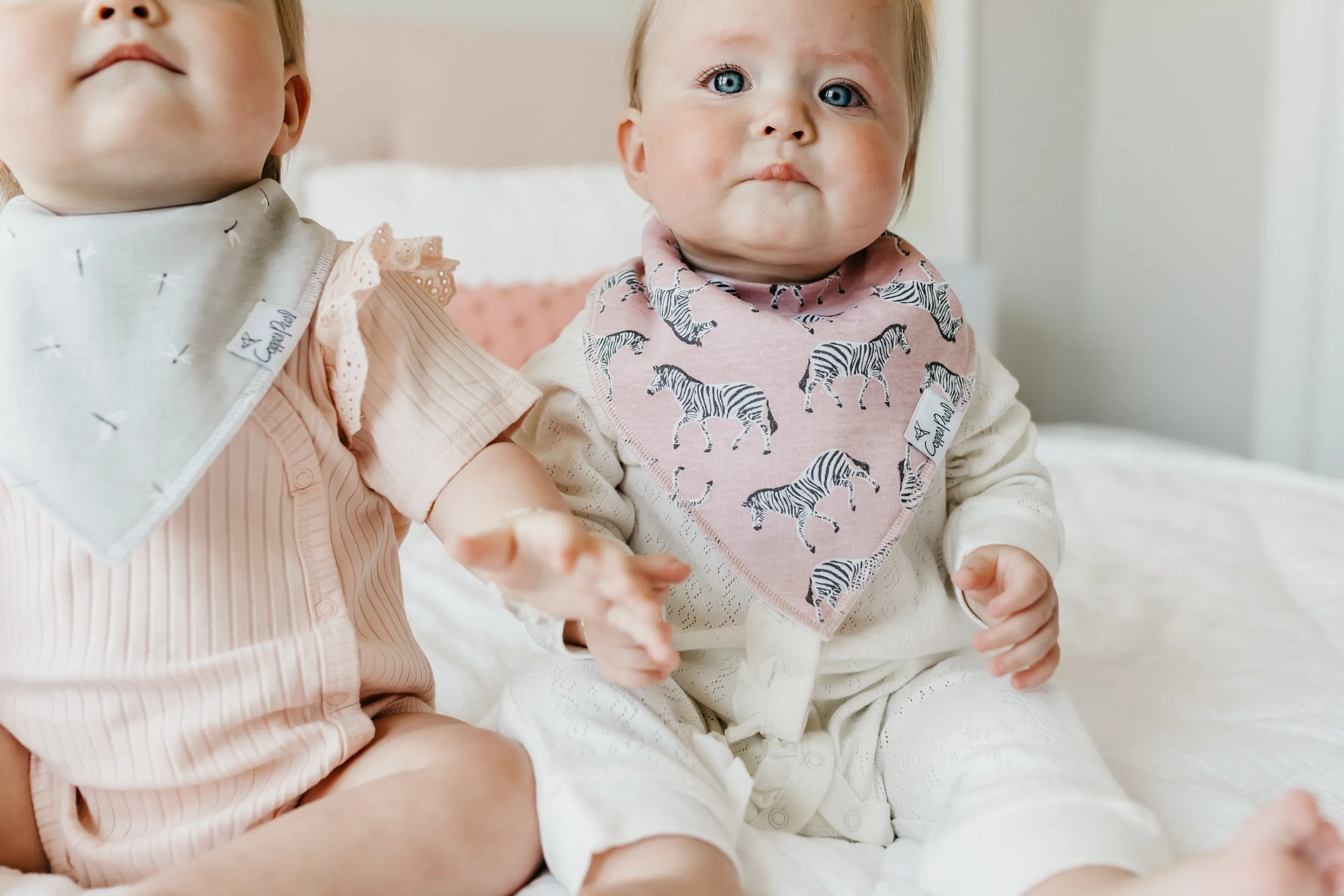 Copper Pearl - Bandana Bib (4 pack) - Zella
