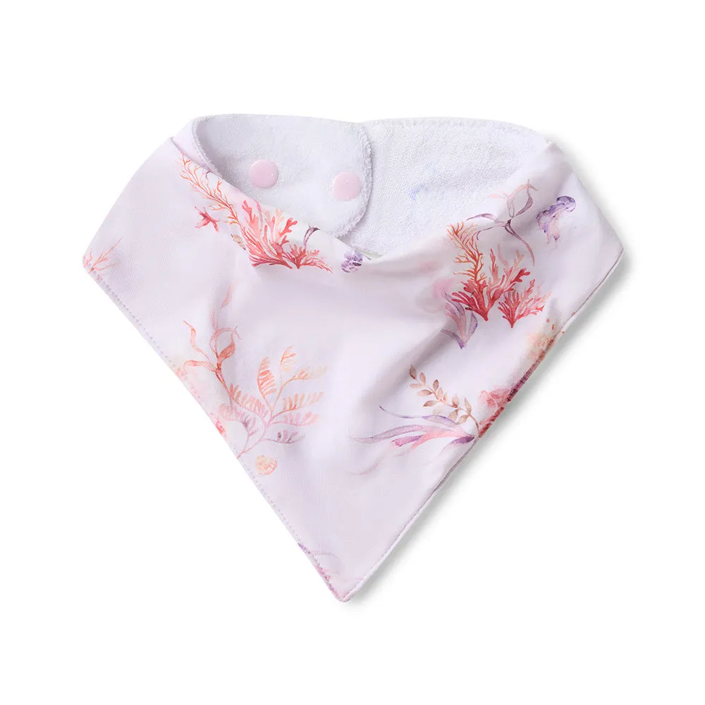 Coral Organic Dribble Bib