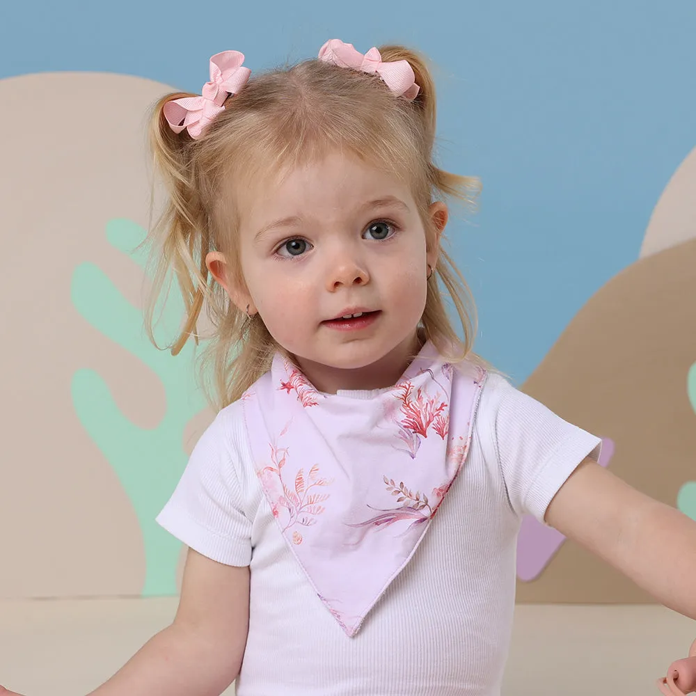 Coral Organic Dribble Bib
