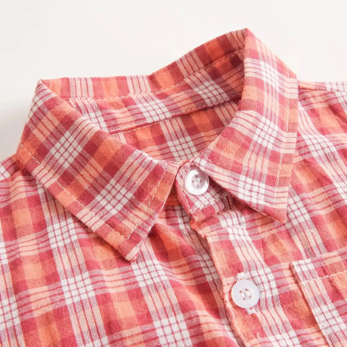 Cotton Baby Boys Bodysuits Fashion Newborn Clothes for Baby Boy Short Sleeve Summer Baby Clothing Plaid