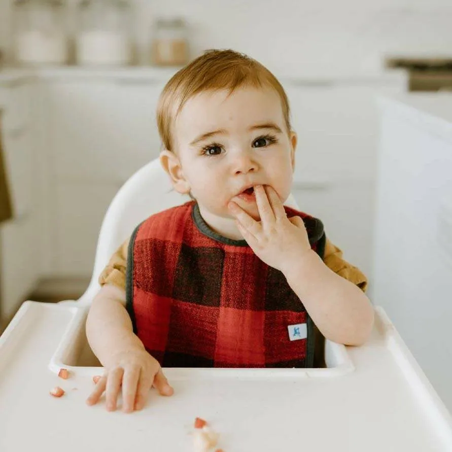 Cotton Muslin Classic Bib 3pk - Woof