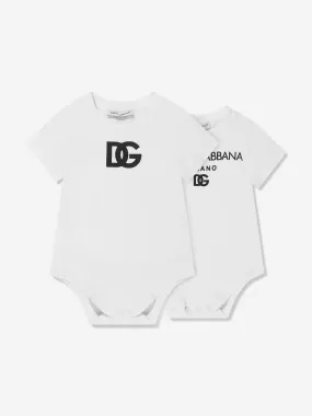 Dolce & Gabbana Baby Boys Bodysuits Set in White