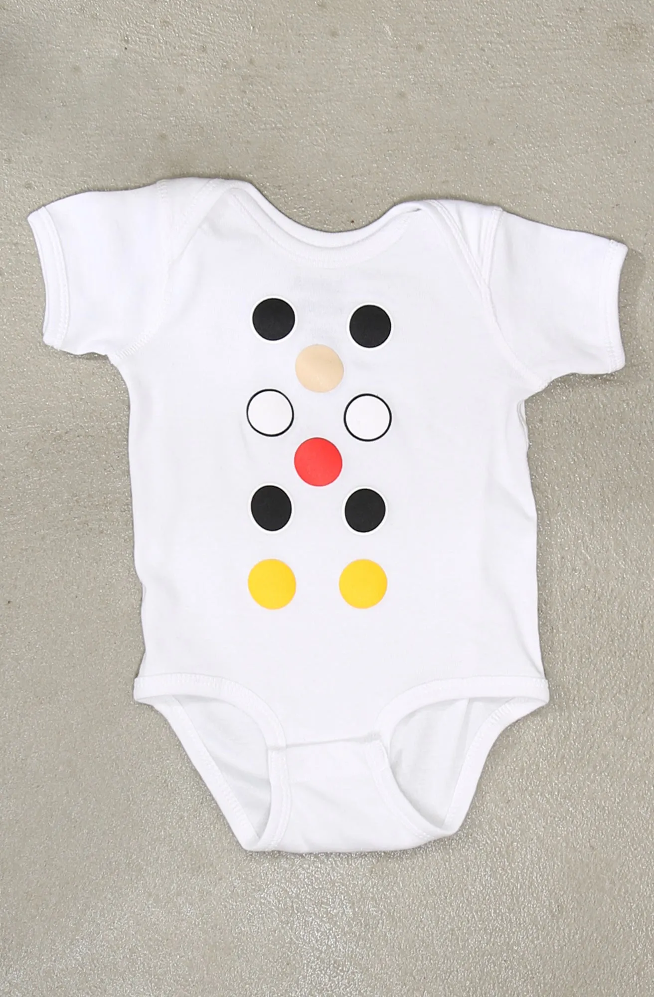 Dot Matrix (Baby White Onesie)