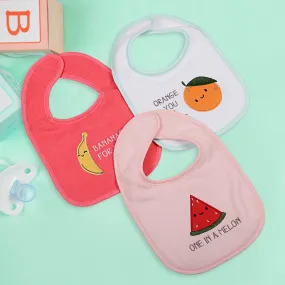 Feeding Bibs Pack Of 3 One In A Melon Multicolour