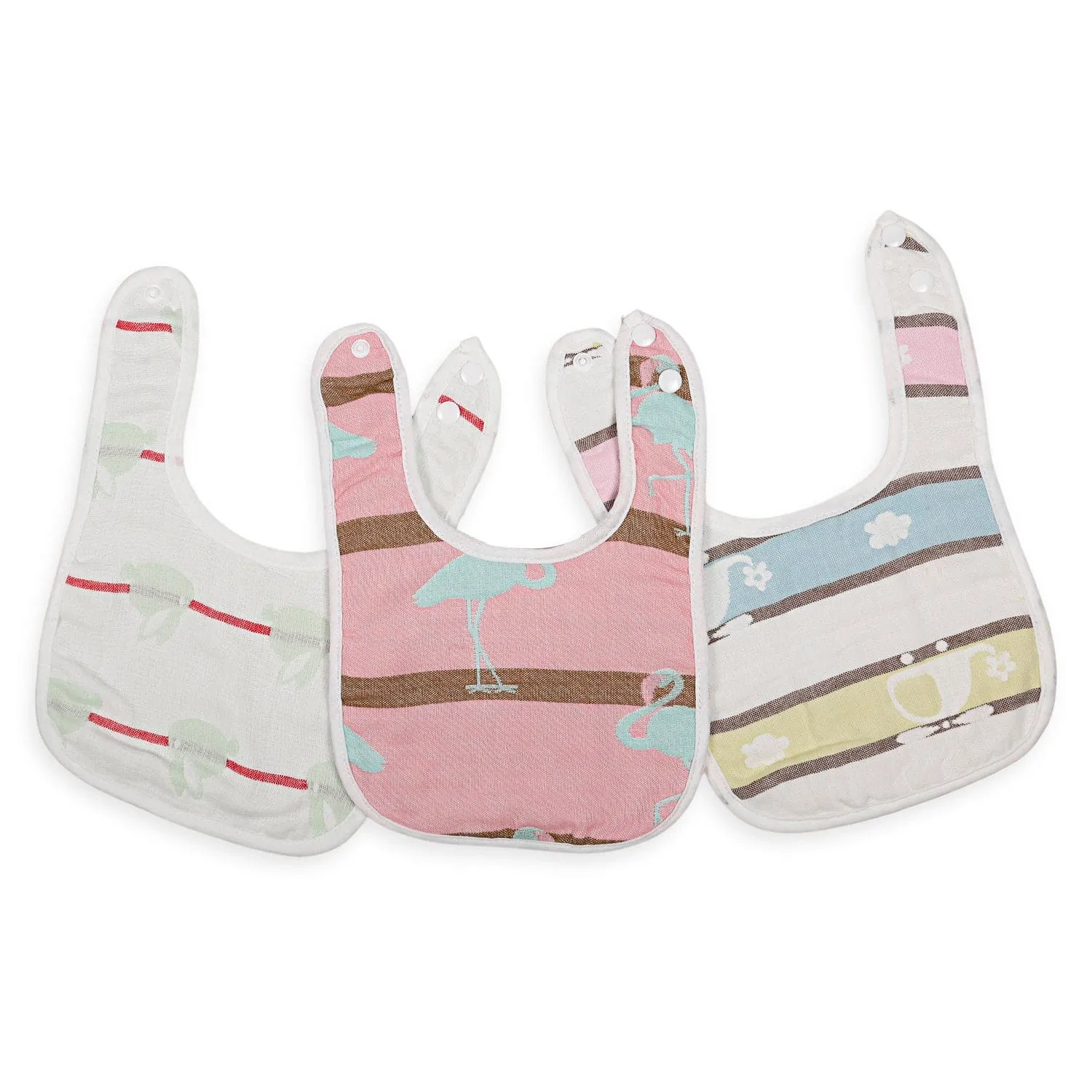 Feeding Bibs Pack Of 3 Printed Multicolour