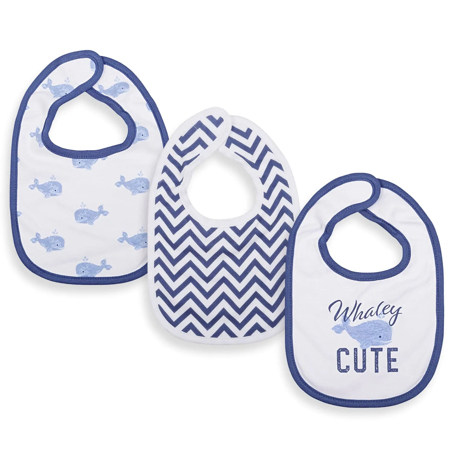 Feeding Bibs Pack Of 3 Whale Multicolour