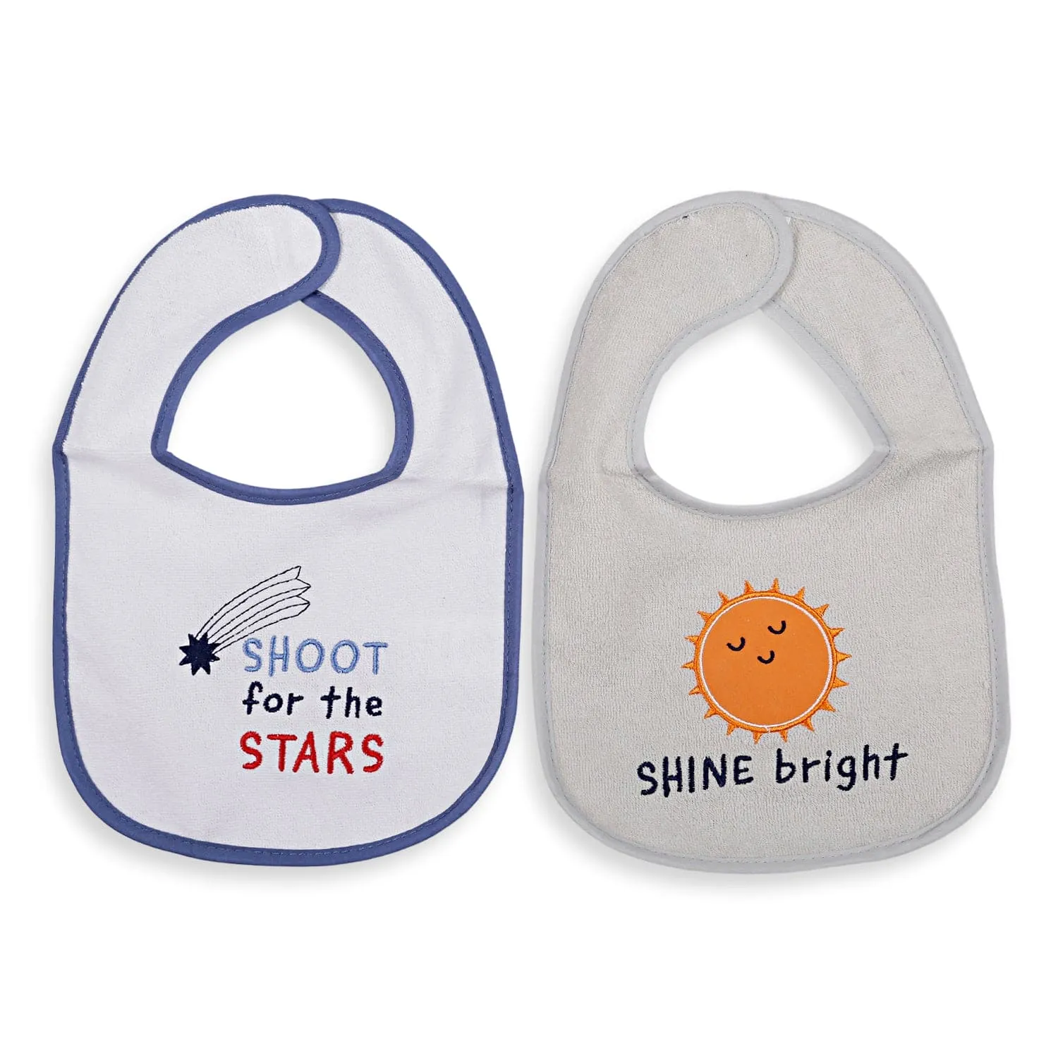 Feeding Bibs Pack Of 4 Shoot For The Stars Multicolour