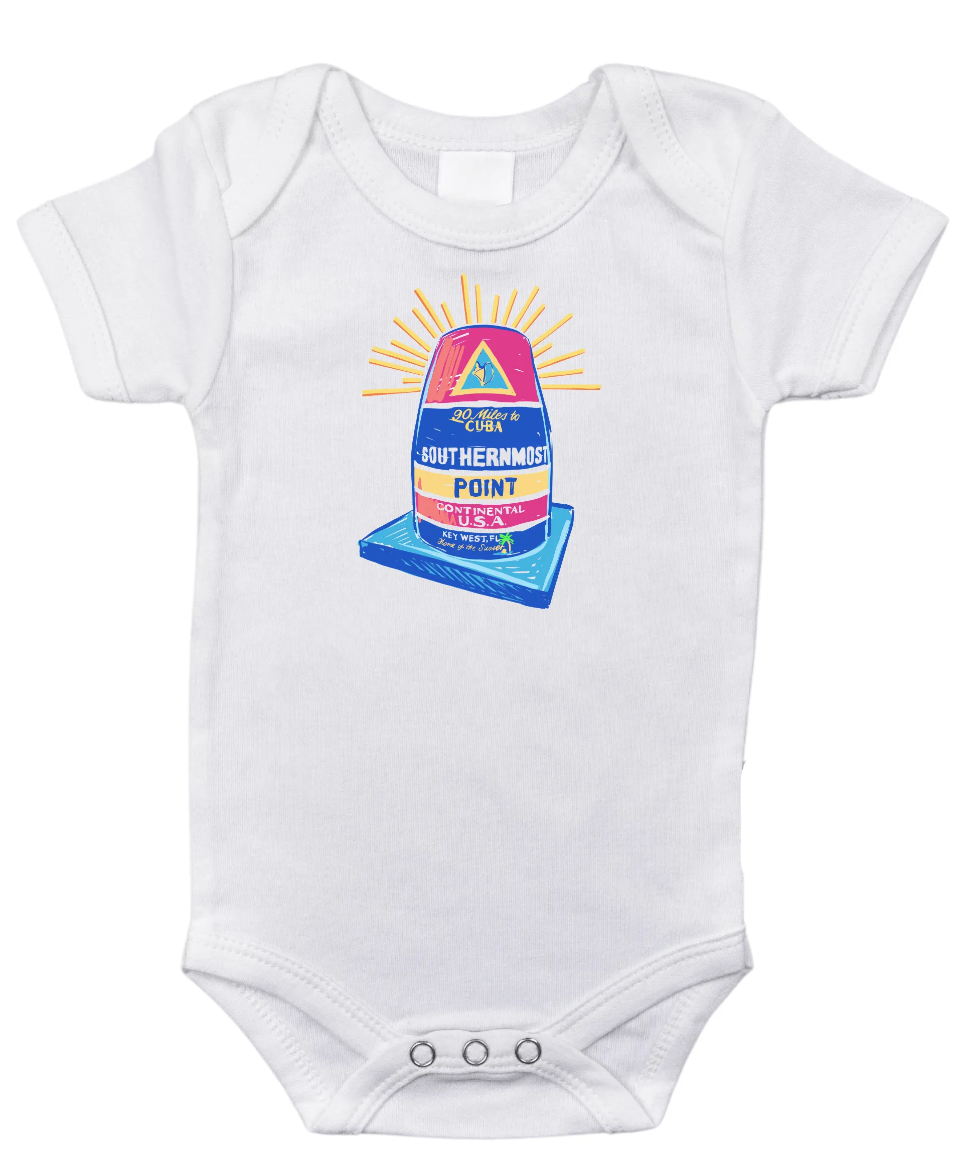 Florida Key West Baby Onesie by Little Hometown