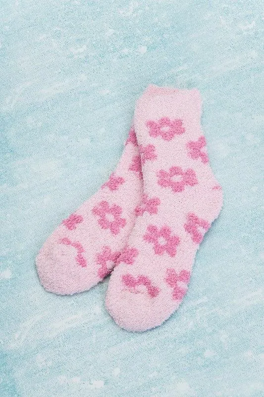 Fuzzy Daisy Socks