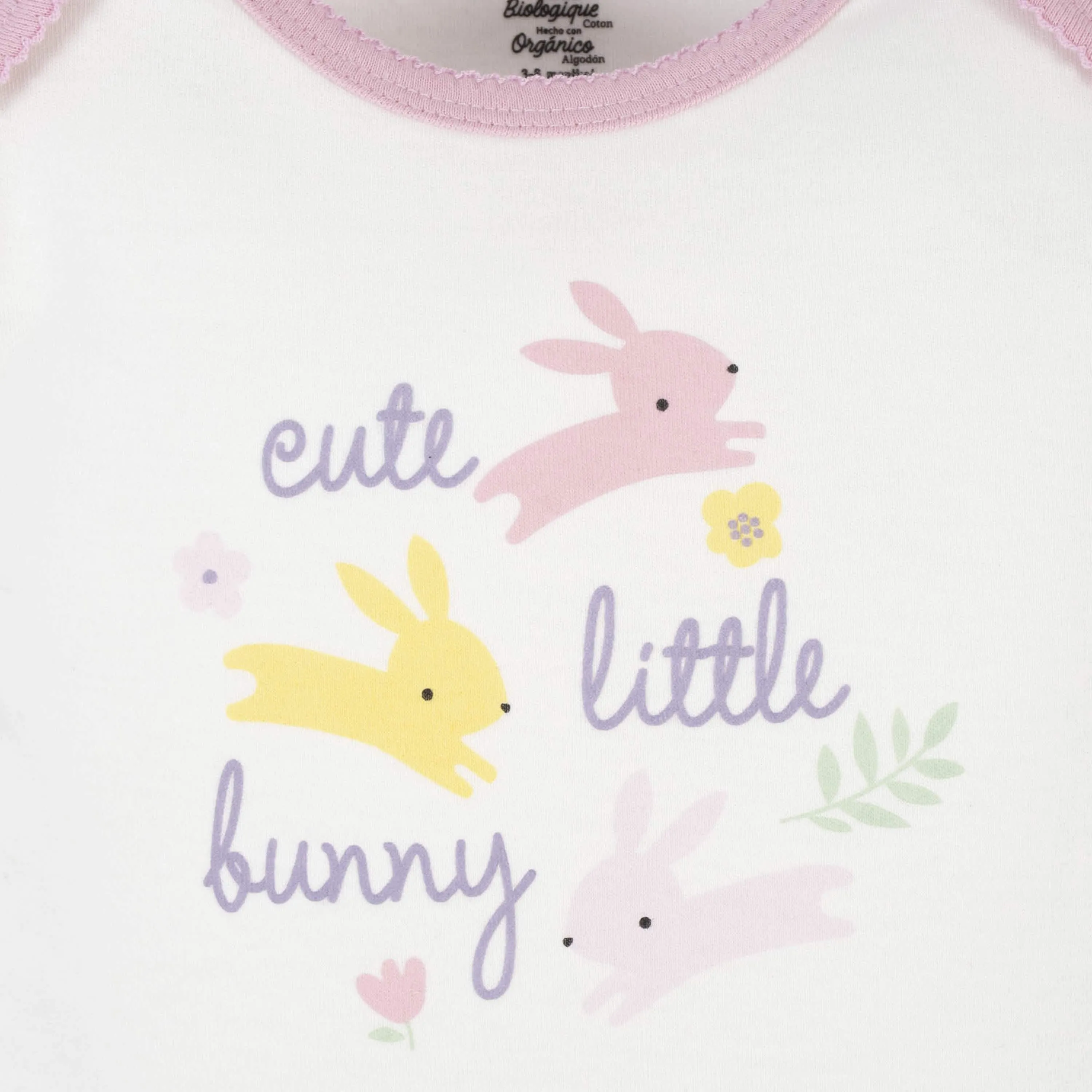 Gerber® Organic 4-Piece Baby Girls Bunny Take-Me-Home Set