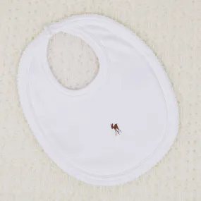 G.H.Hurt & Son Baby Fawn Bib (One Size) - White