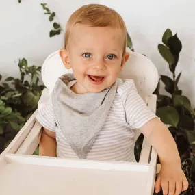 Grey Marle Organic Dribble Bib