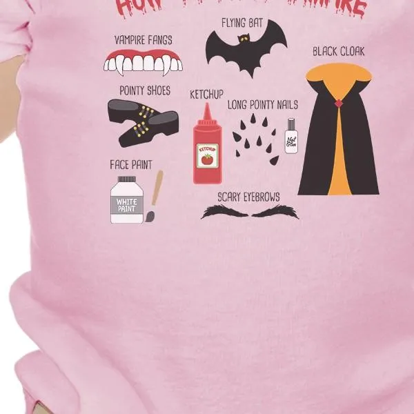 How To Be A Vampire Steps Baby Pink Bodysuit