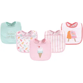 Hudson Baby Cotton Bibs, Ice Cream