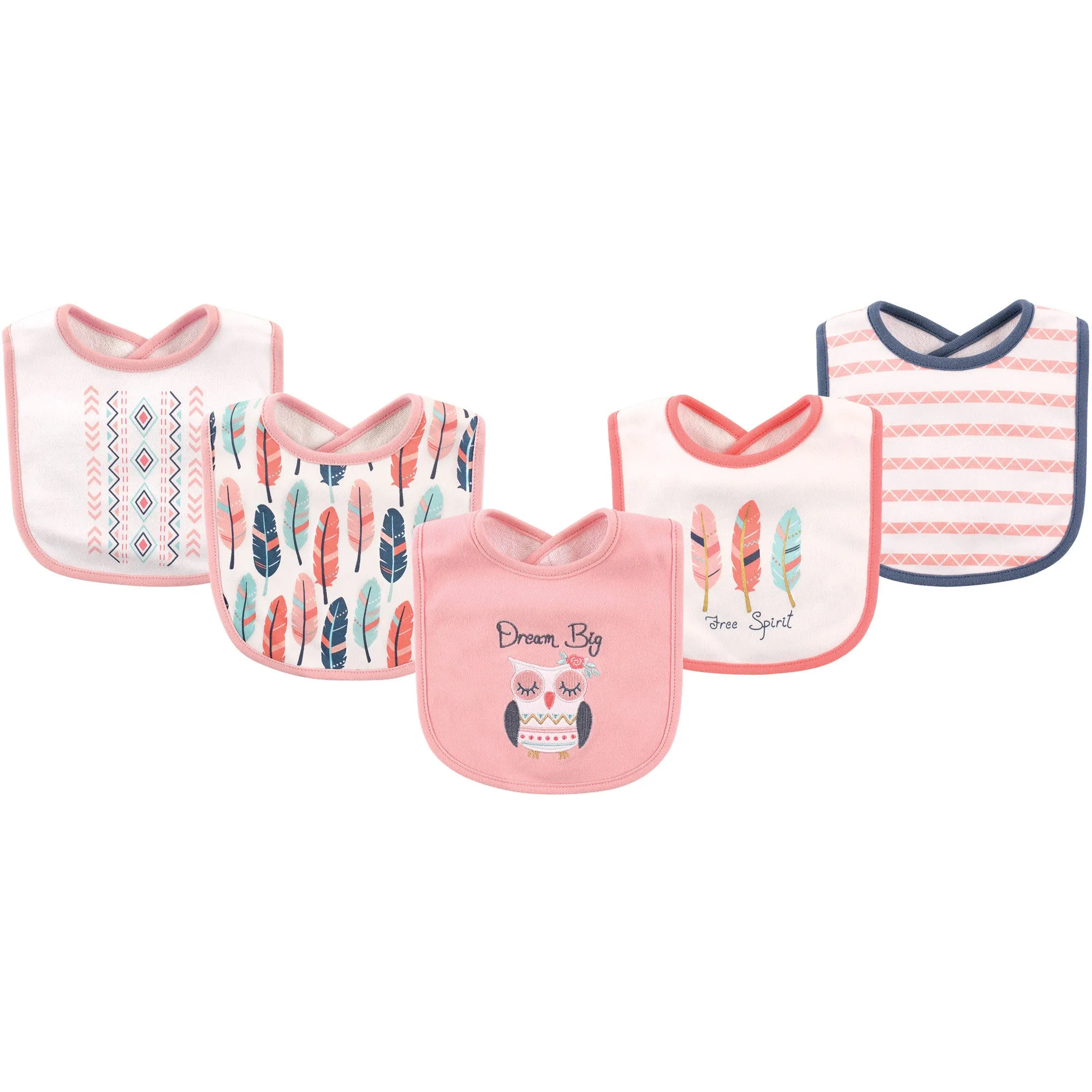 Hudson Baby Cotton Bibs, Owl