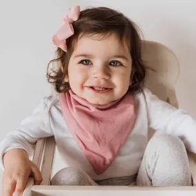 Jewel Pink Organic Dribble Bib