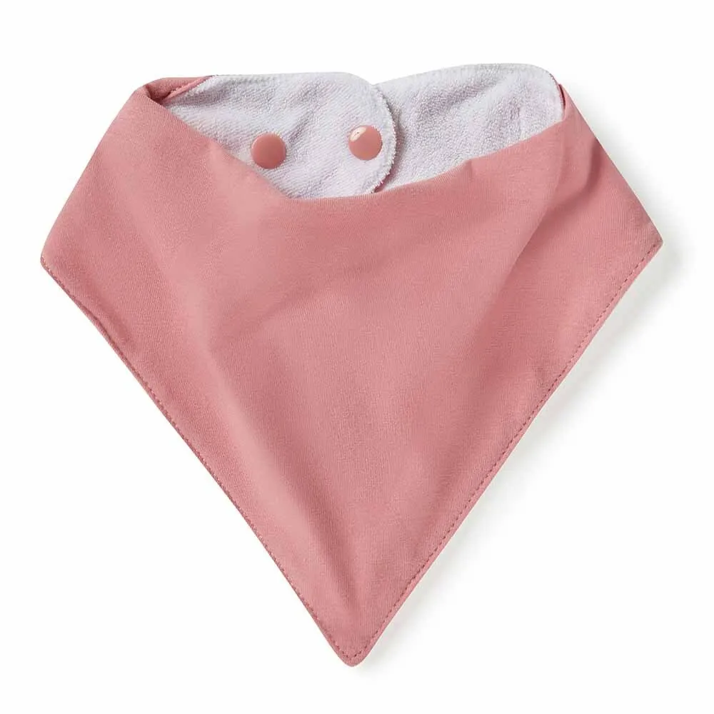 Jewel Pink Organic Dribble Bib