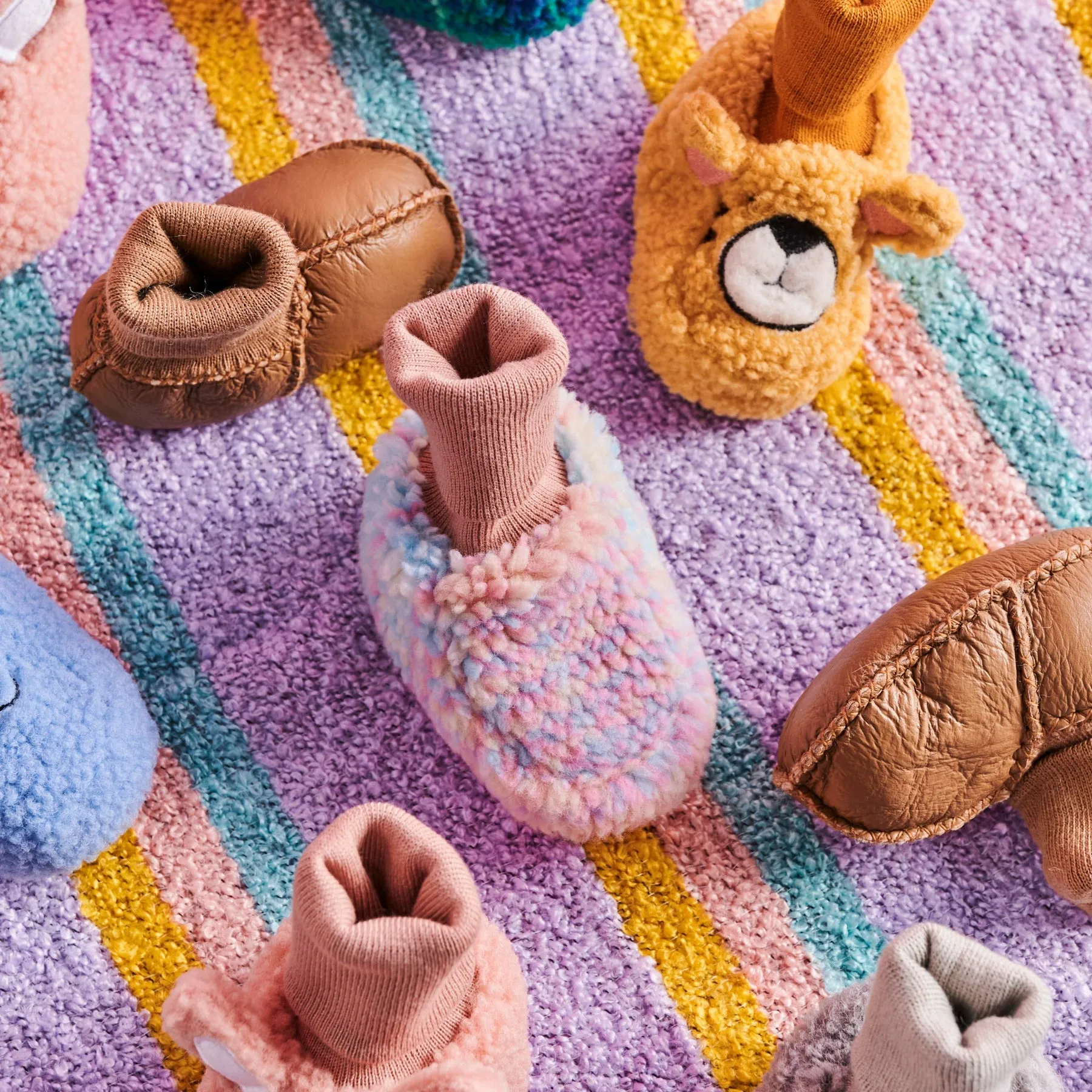 KIP & CO BABY BOOTIES: BISCUIT