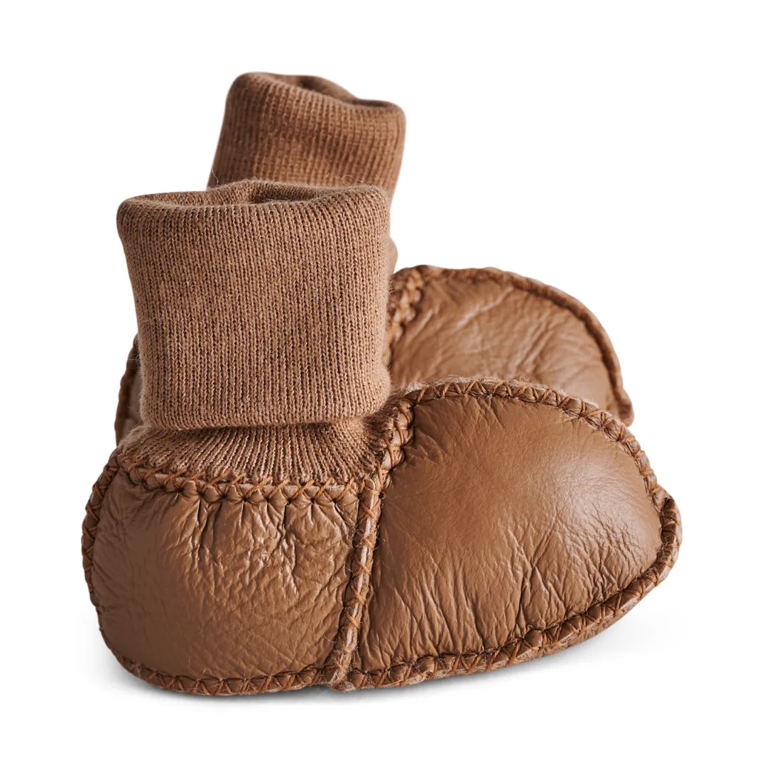 KIP & CO BABY BOOTIES: BISCUIT