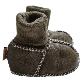 Kip & Co Baby Booties - Zucchini Green