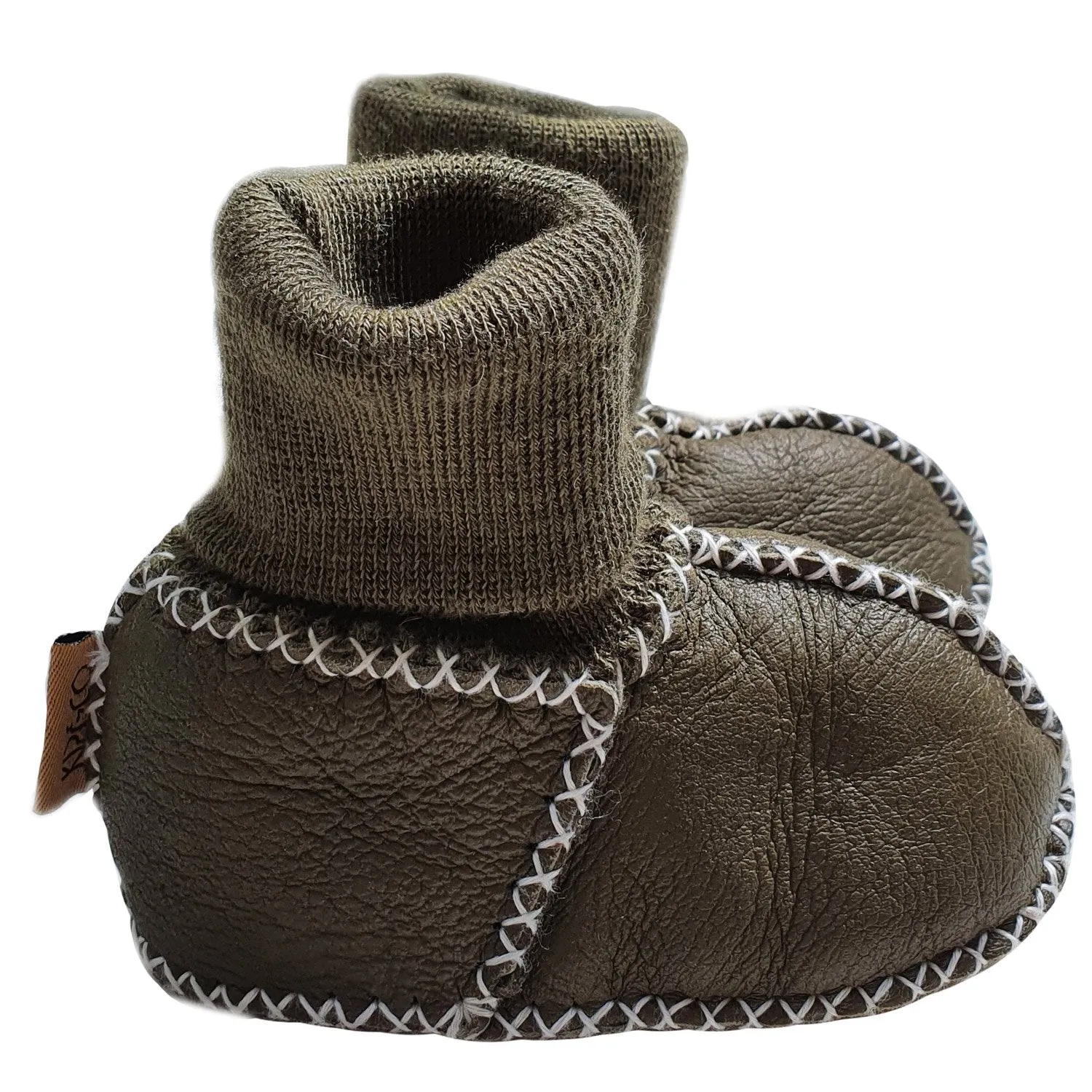 Kip & Co Baby Booties - Zucchini Green