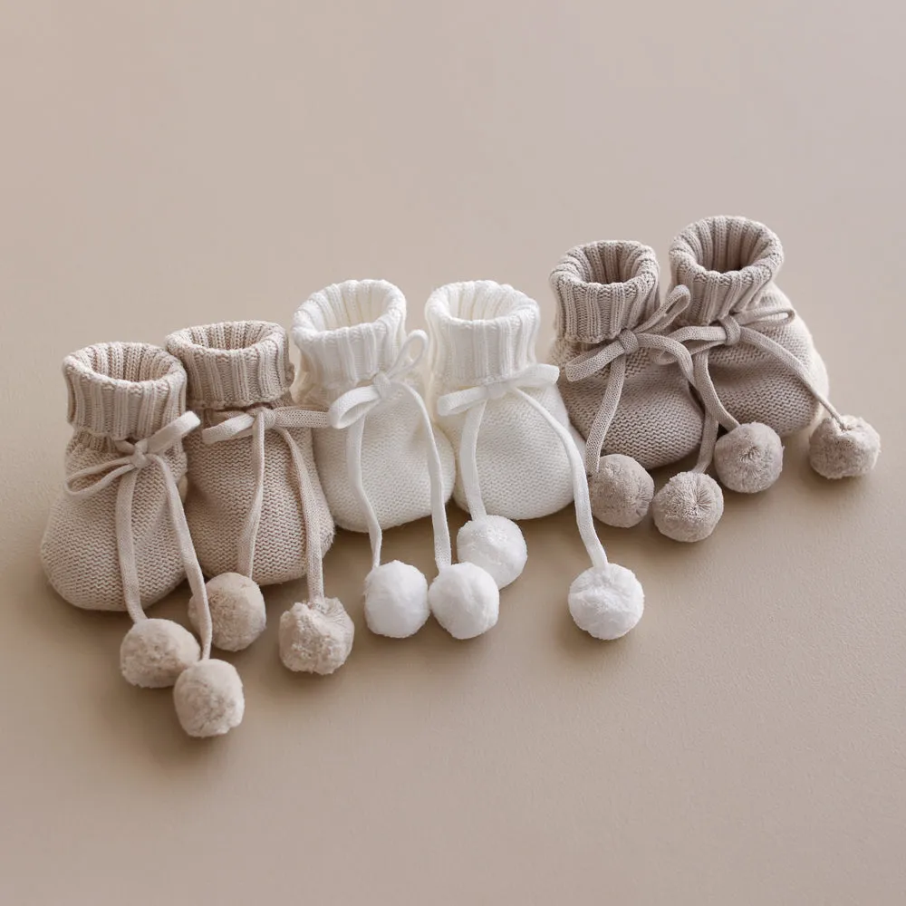 Knitted Baby Booties