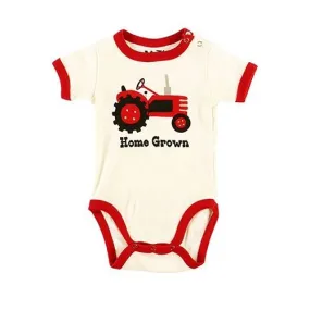 LazyOne Boys Home Grown Babygrow Vest