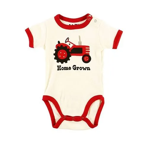 LazyOne Boys Home Grown Babygrow Vest