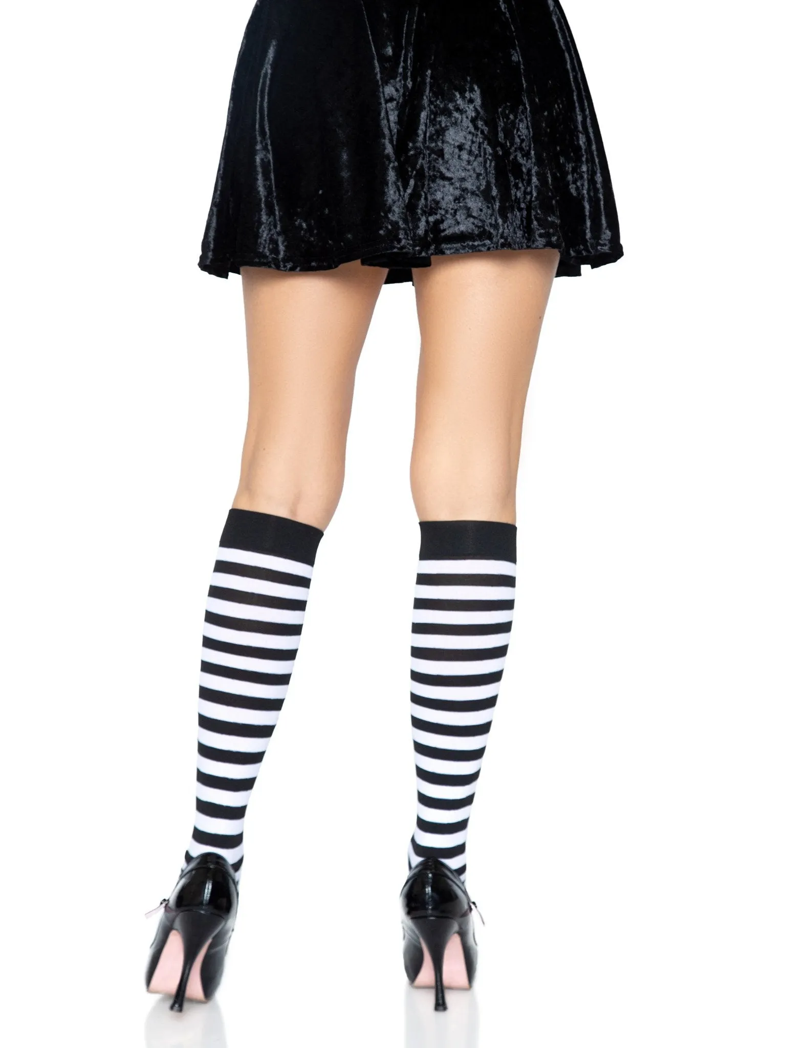 LEG AVENUE 5577 PIPPI STRIPED KNEE HIGH SOCKS