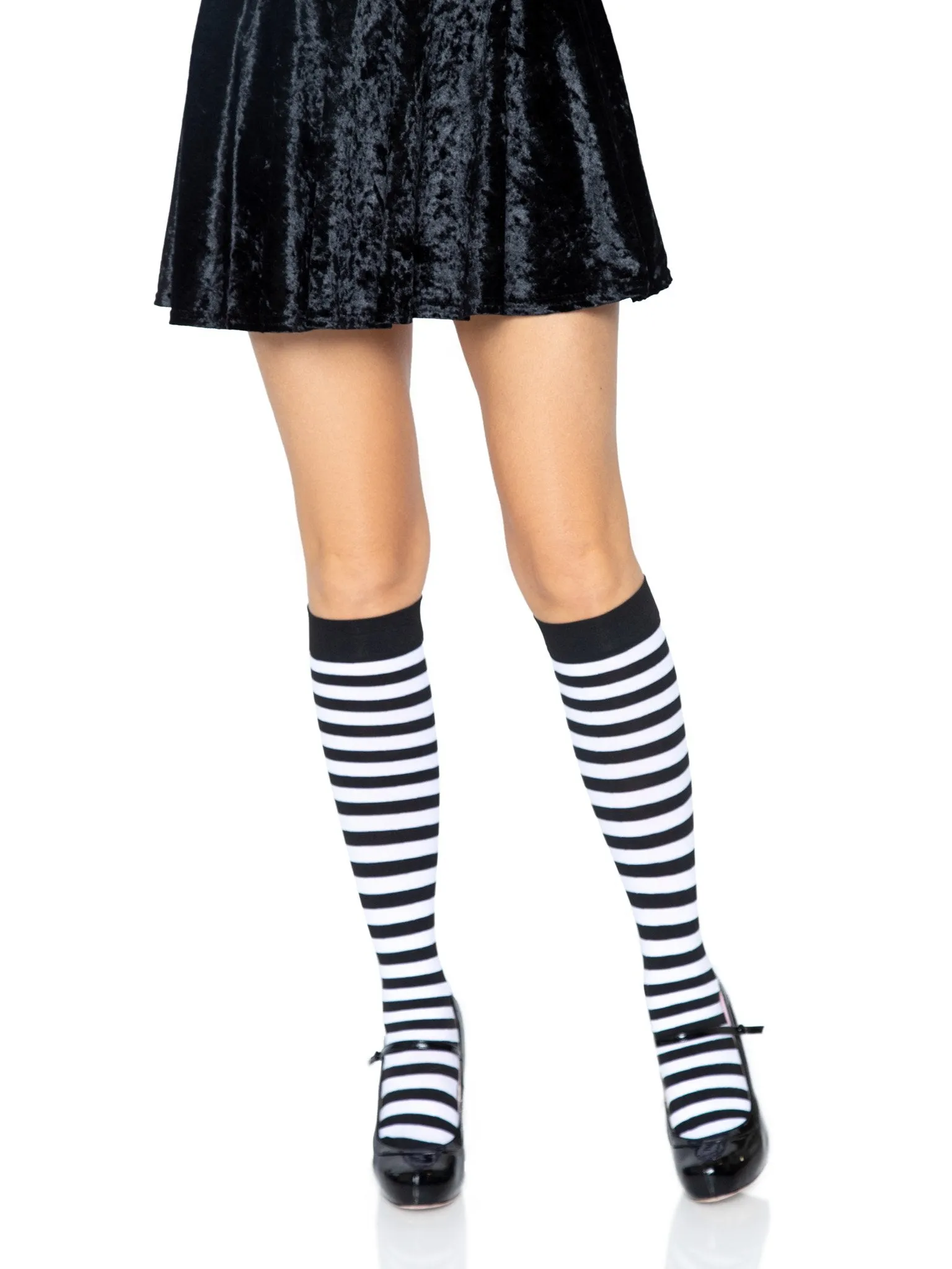 LEG AVENUE 5577 PIPPI STRIPED KNEE HIGH SOCKS