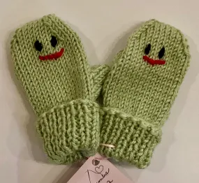 LG1-05A Hand Knitted Mittens w Thumbs
