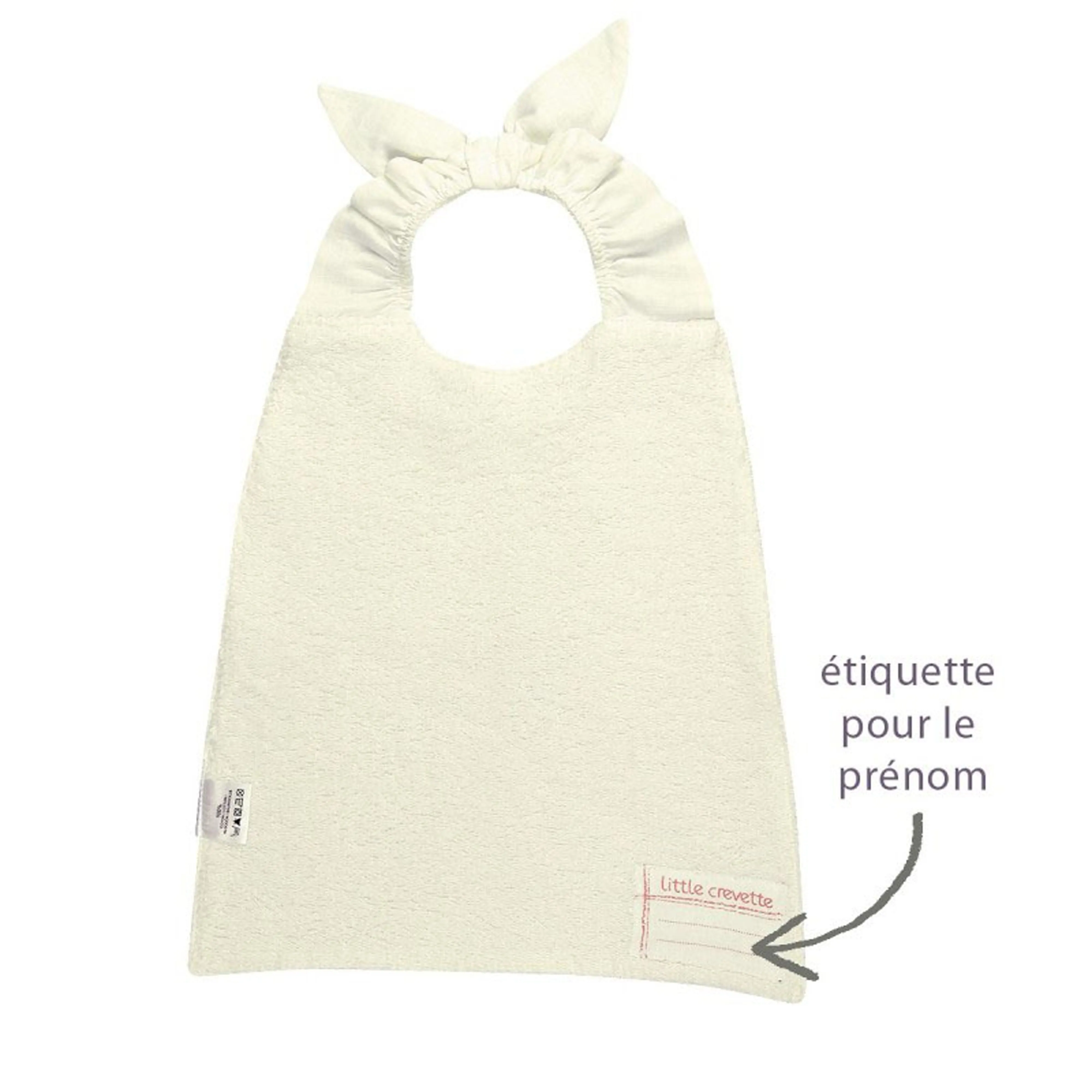Little Crevette Elasticated Bib Mosieur Crevette