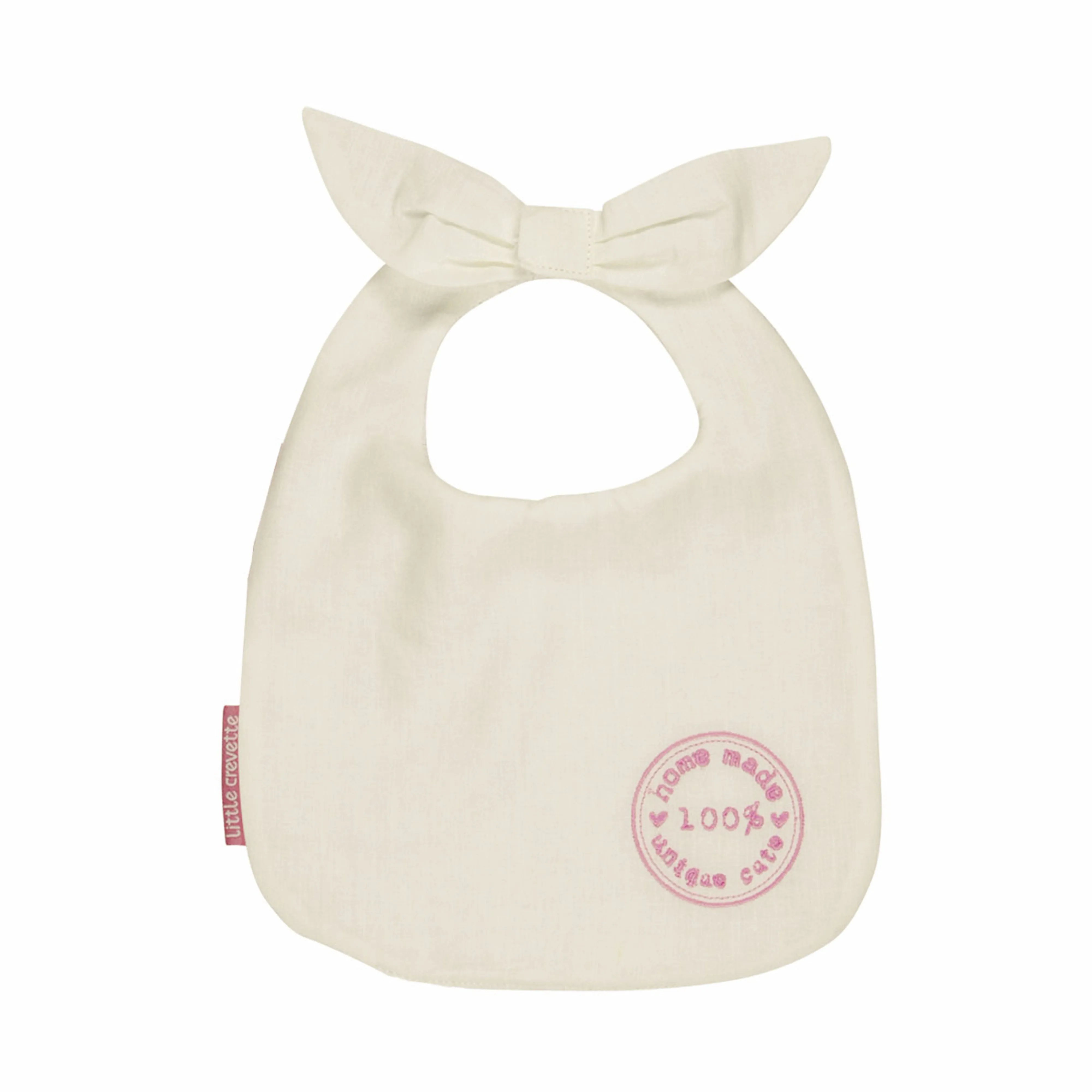 Little Crevette Small Bib Tampon Rose
